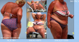 BBW and SSBBW beach voyeur (My work)
