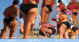 BBW and SSBBW beach voyeur (My work)