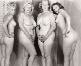 Pretty women. Hairy pussy. Retro. 3