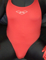 Sexy Red ARENA Swimsuit Cum