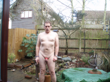 Nude around the house and in nature
