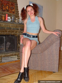 Girl in red panties - N