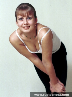 Teen blonde poses undressed - N