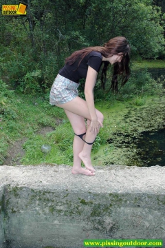 Peeing outside - N