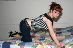 Shy Chubby Teen Coed Plays with her Big Tits after School - N