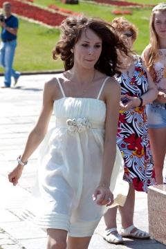 Hot Wives In sexy See Through Dress - N
