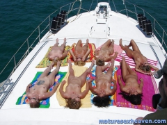More Of Naked Swinging Women On Deck Of Yacht - N
