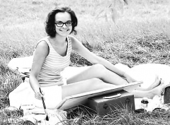 Lady J in a field - N