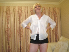 sexy milf fiona in black mini skirt - N