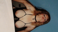 Becky W shows off her tits !!!! - N
