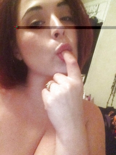 Redhead nude teen - dyed ginger with big tits naked selfies - N