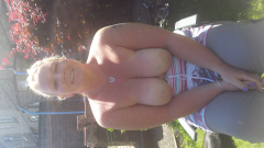 Cum on blonde tits - N