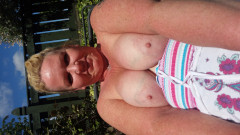 Cum on blonde tits - N