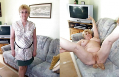 granny shows pussy - N
