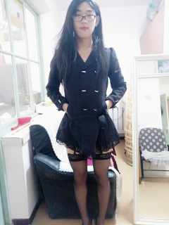 Chinese cross dresser Xiao Zuo takes a selfie - N