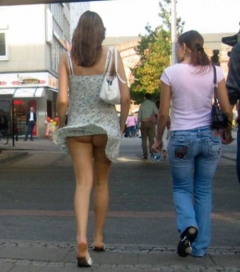 impressive show your girls upskirt and pussy - N