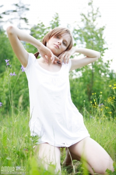 Teen Poses Outdoors - N