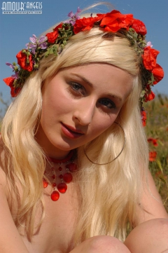 Girl in Red Underwear - N