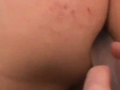 caning sissy John's pimply ass