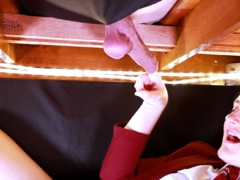 Posh Schoolgirl Gets Covered In Cum
