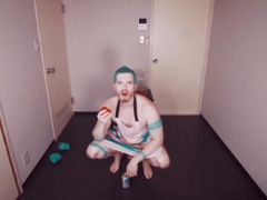 Gaped Asshole Filled With Food