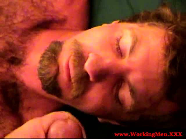 Hairy straight redneck gets facial treatment