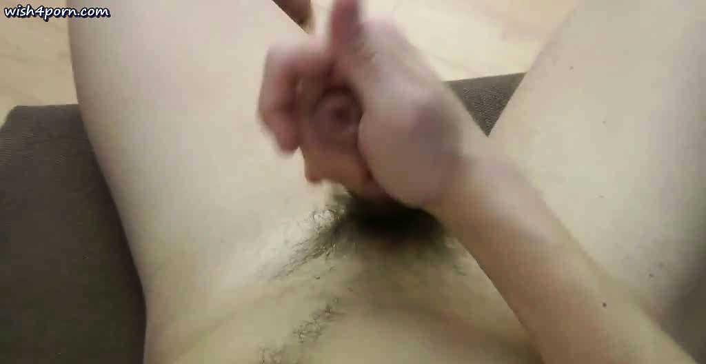 Erotic teen boy doing handjob