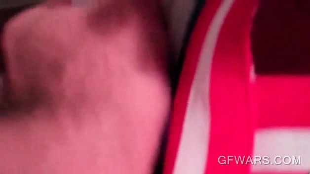 Naughty college sluts eats cock in POV