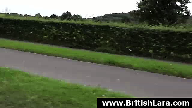 Mature British lady outdoors finding fit guy for anal sex