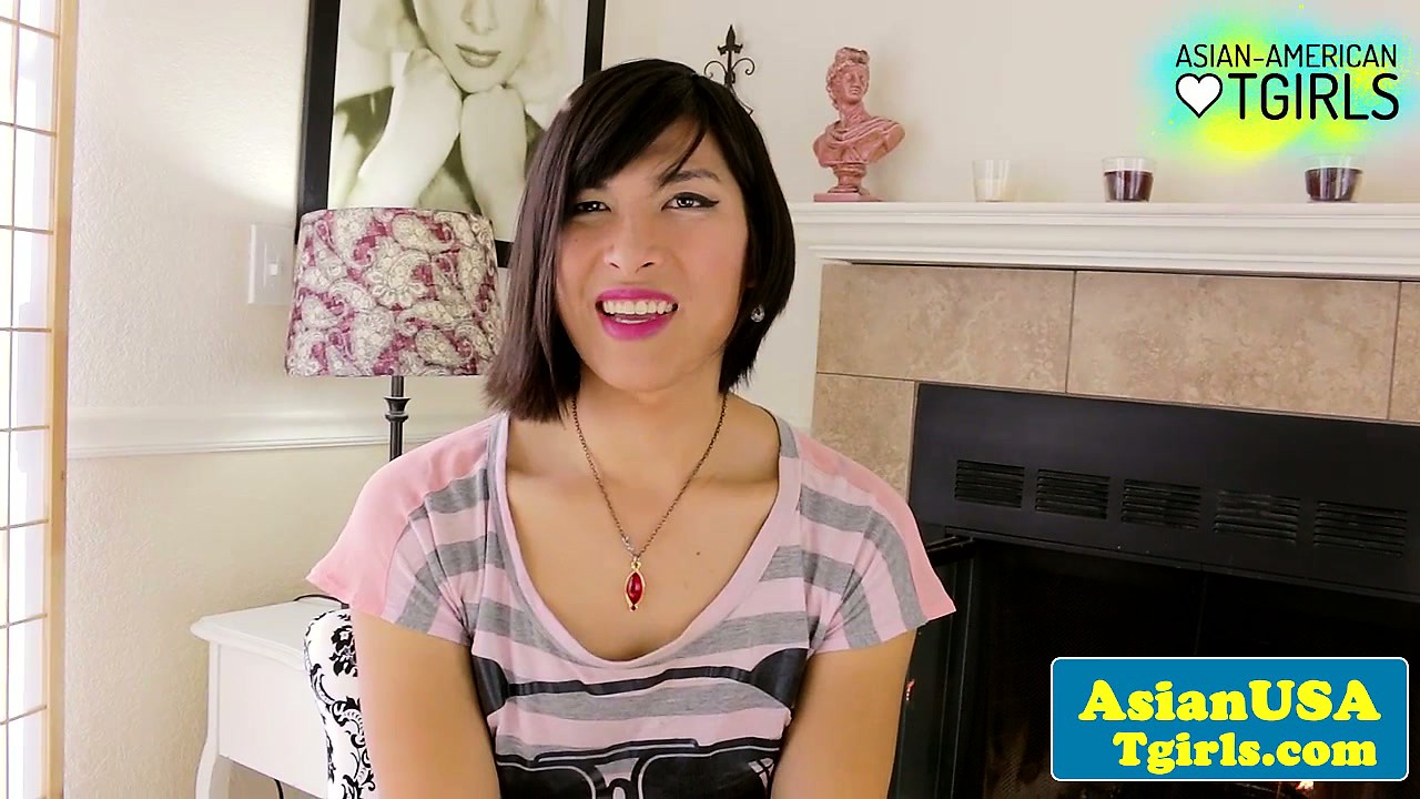 Tgirl Natalie Chen interview and tug fun