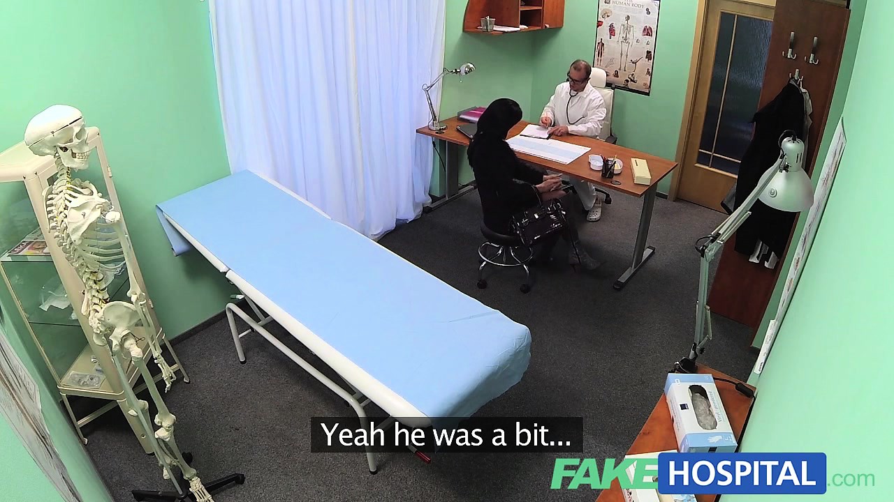 FakeHospital doctor makes sure patient is well checked over