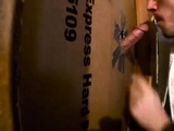 Twink Swallows Big Cock at Glory Hole