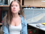 Teen shoplifter jizzed