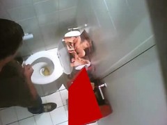 Bathroom jerker that was hidden captured cumming to adult