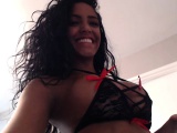 Ebony babe on webcam