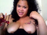 Bbw with big boobs play with her pussy