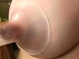 wife milf homemade long nipple breast pump lactating