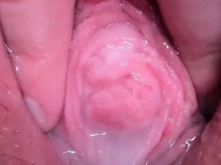 Incredible Open Pussy Closeup Ejaculation in HD