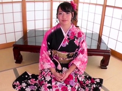 Flawless blowjob in her kimono du - More at Slurpjp.com