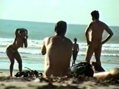 Str8 big dick on beach