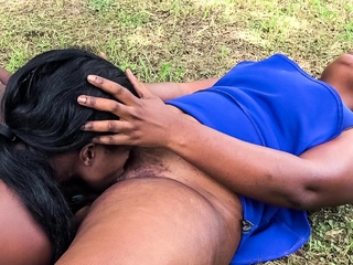 African pussy eating lesbians outdoors