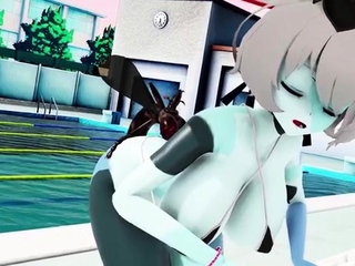 [KiruNeru] Poolside Bugs Zombie girls version