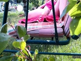 my stepmother doesn't wear panties in the garden