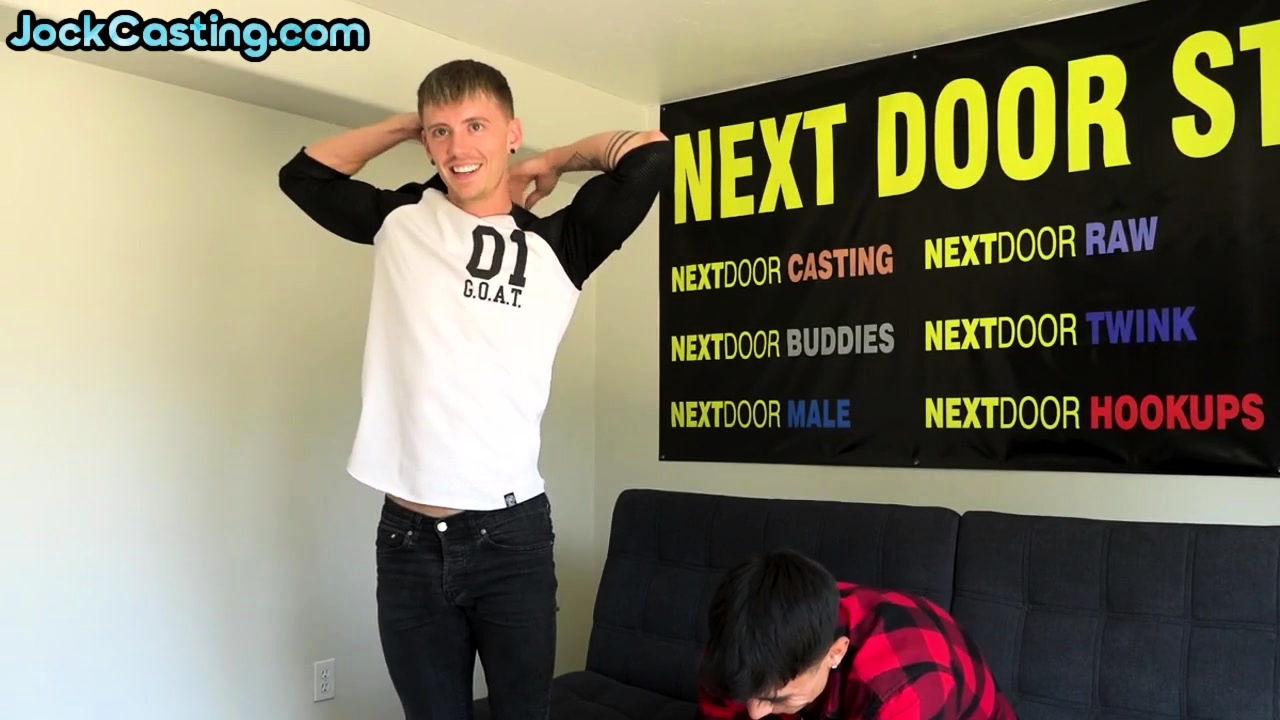 Casting amateur stud barebacked in ass