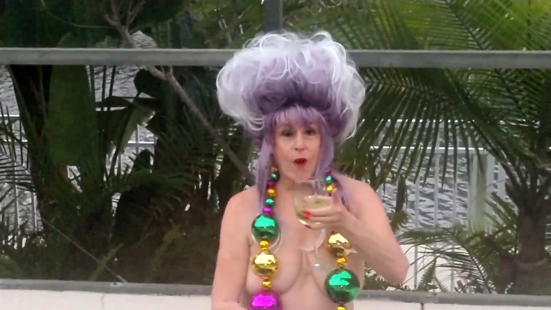 OldNanny Mature with big boobs masturbate with Granny