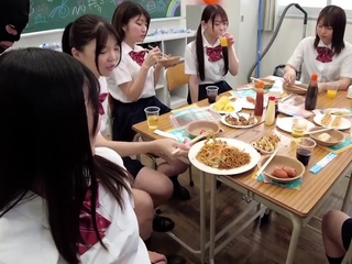Tokyo hot Japanese group sex creampie