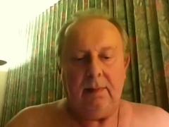 grandpa cum on webcam