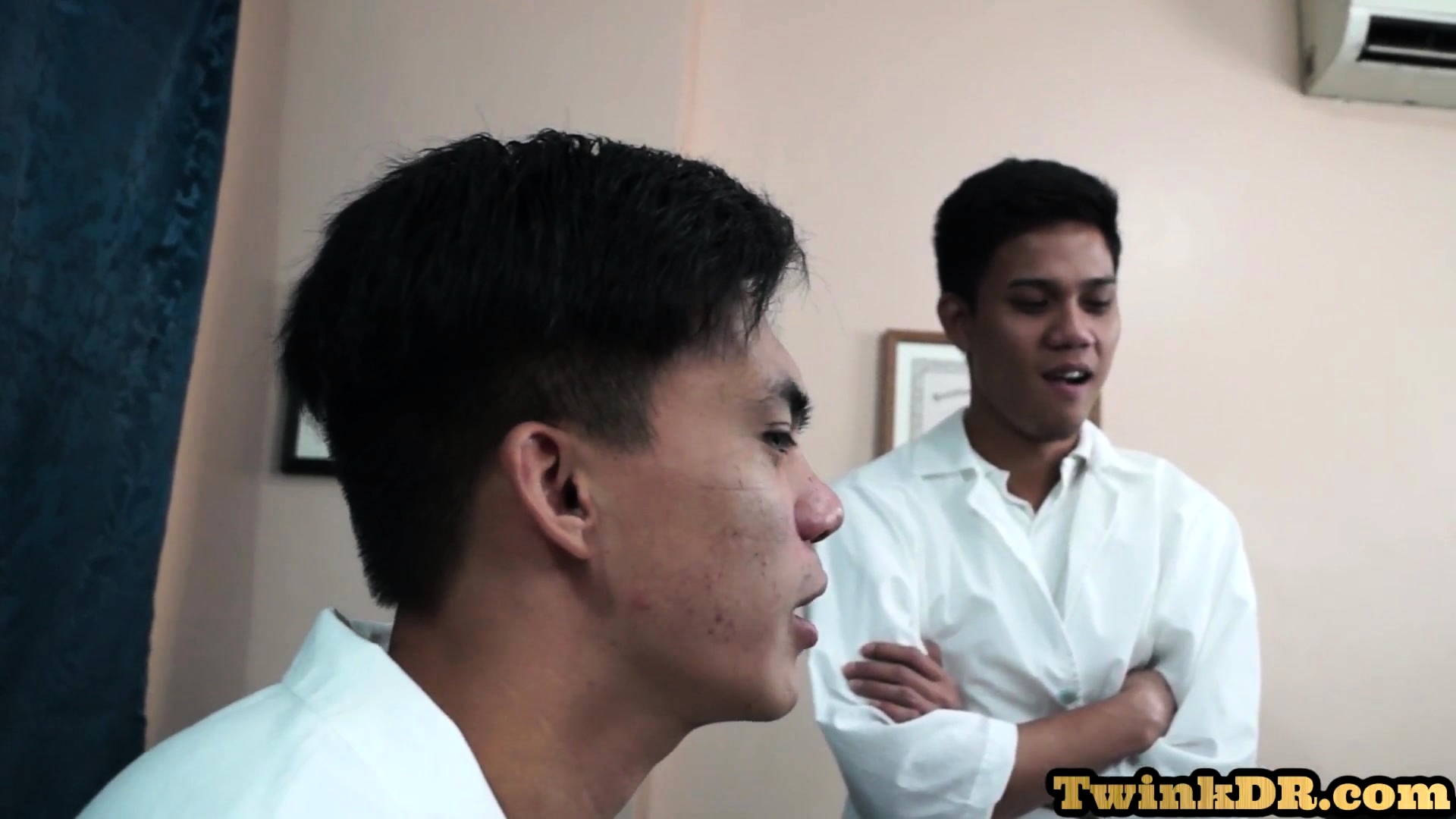 Asian doctors enjoy anal sex in office