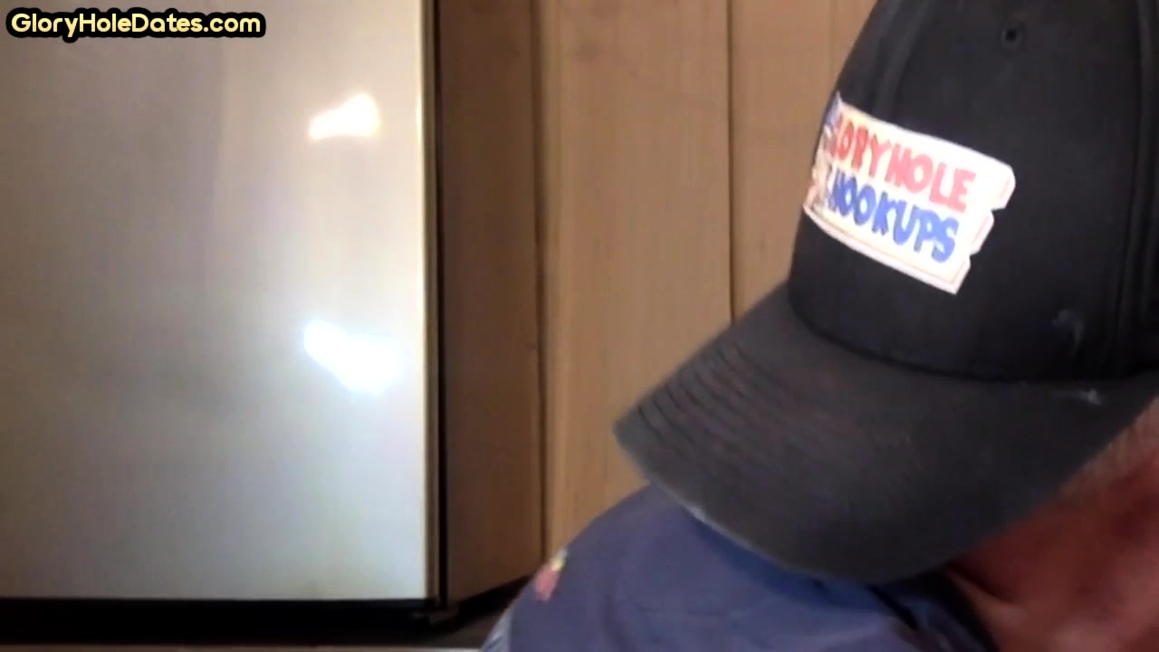 Real gloryhole gaydaddy sucks penis