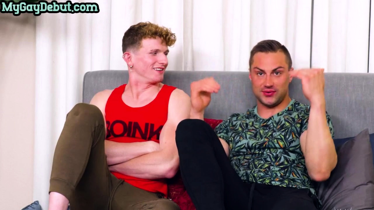 Debut stud cums on casting while wanks